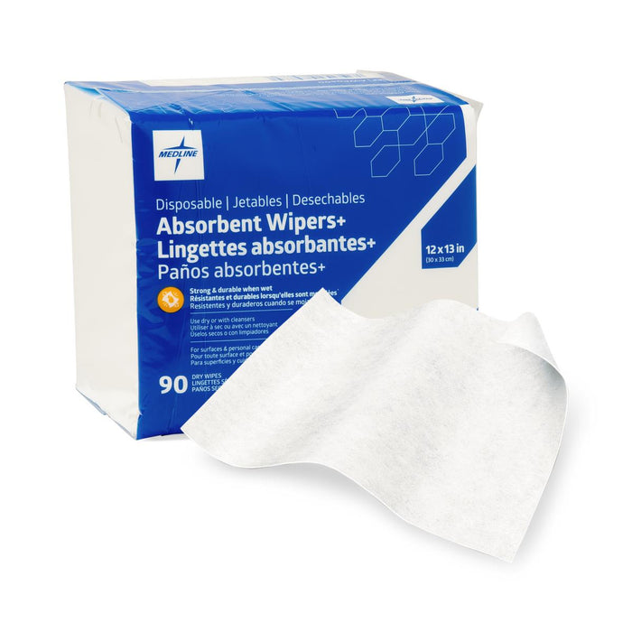 Medline Absorbent Wipers+ Dry Wipes