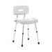 Medline shower chair with back and Microban treatment, front view