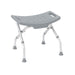 Medline folding shower chair without back, front view