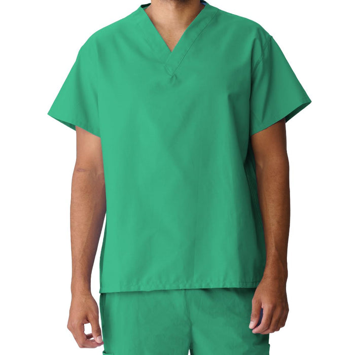Medline AngelStat Unisex Pocketless Reversible Scrub Tops