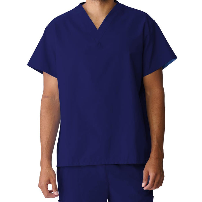 Medline AngelStat Unisex Pocketless Reversible Scrub Tops
