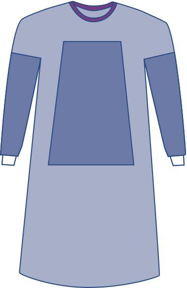 Medline SPT-2102CS Nonsterile Fabric-Reinforced Eclipse Gowns, GOWN,FABRNF,XL,100/CS, Case of 100