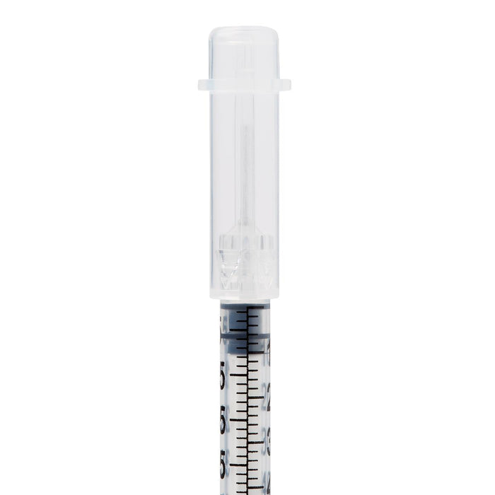 Medline Safety Diabetes Syringe with Needle and Shield - 1 mL