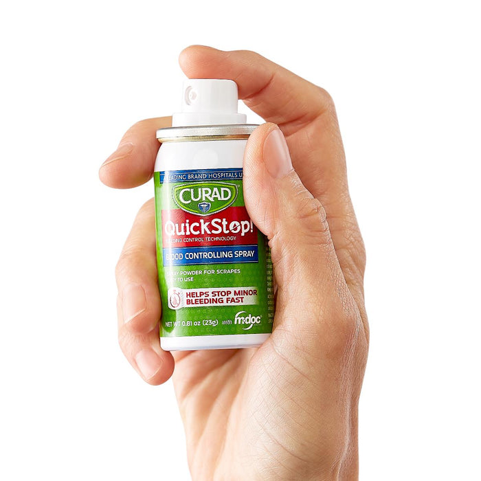 CURAD QuickStop Blood Controlling Spray Powder for Scrapes