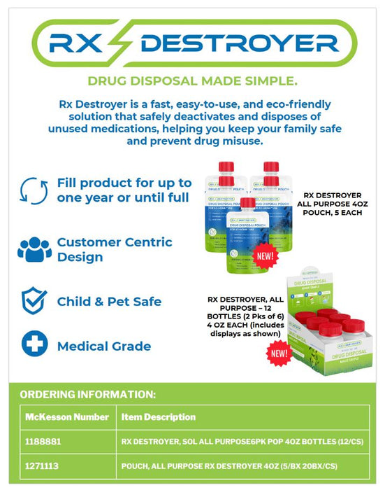 Drug Disposal Pouch Rx Destroyer™ - All Purpose