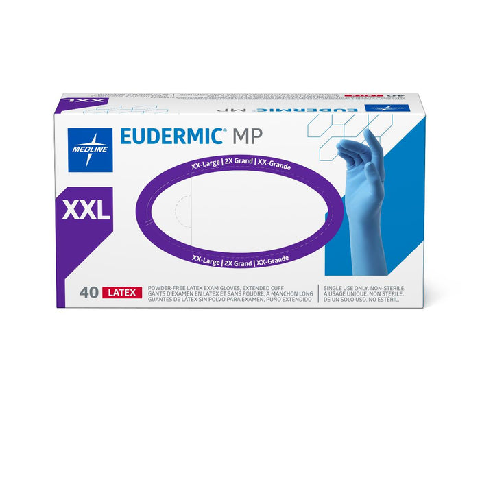 Eudermic MP High-Risk Powder-Free Latex Exam Gloves - Size: XXL
