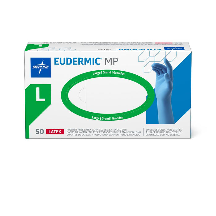 Eudermic MP High-Risk Powder-Free Latex Exam Gloves - Size: Large