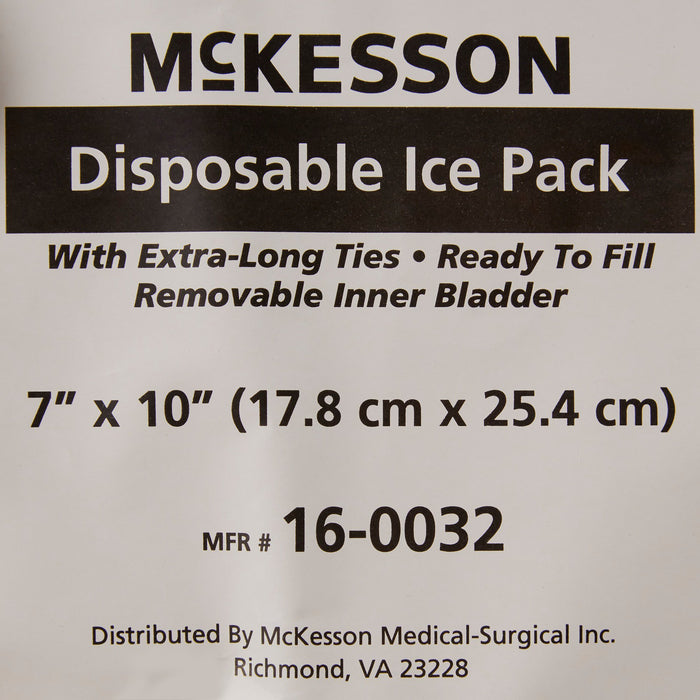 McKesson Ice Pack with Ties, 7 x 10 Inch, Disposable