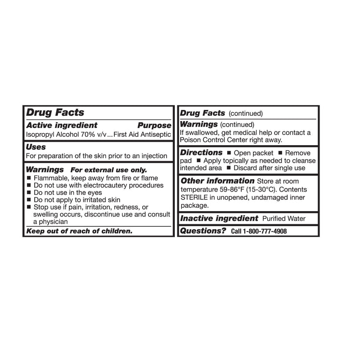 McKesson Alcohol Prep Pads, Sterile