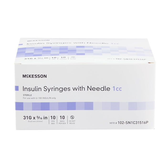 McKesson Diabetes Syringe with Ultra Thin Wall Needle