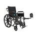 Medline Guardian Reclining Wheelchair with the elevating leg rests raised to provide support and improve circulation.