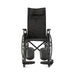 Front view of the Medline Guardian Reclining Wheelchair showing the high back, padded headrest, and durable frame.