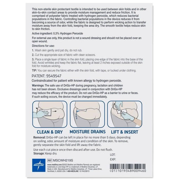 Medline Remedy Specialized DriGo-HP Antibacterial Wicking Sheets