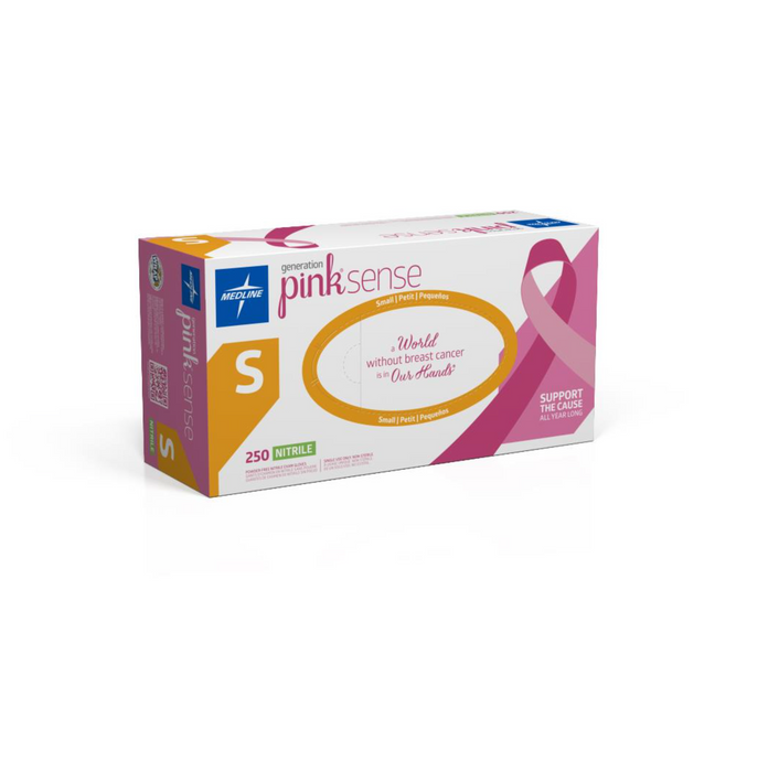 Pink Sense Nitrile Exam Gloves