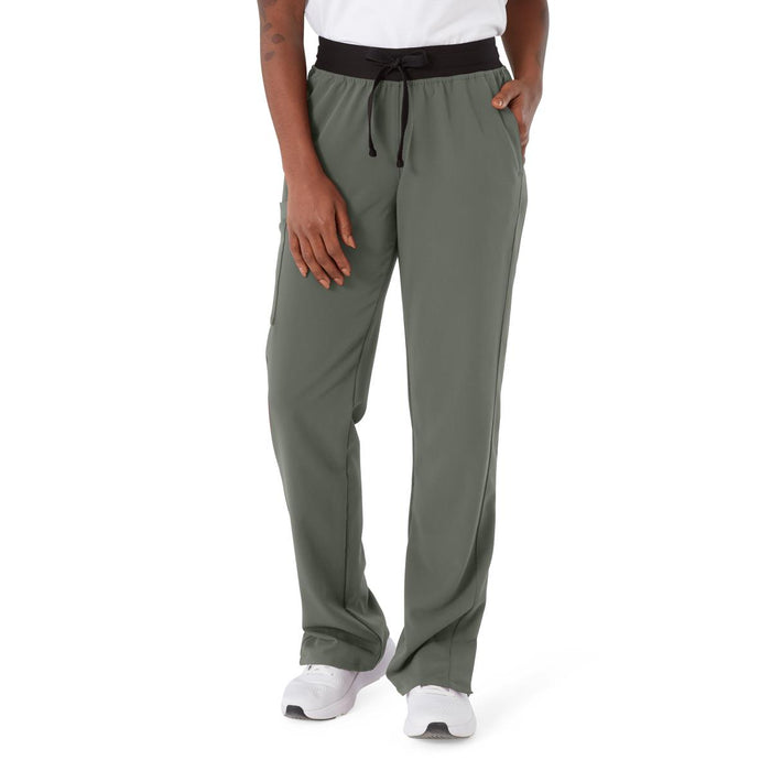 ave Women's Jogger-Style Scrub Pants Charcoal Size 2XL Tall