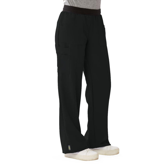 Medline Pacific Ave Women's Stretch Wide Waistband Scrub Pants - Tall | Petite