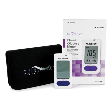 Blood Glucose Meter QUINTET AC 5 Second Results Stores Up To 500 Results with Date and Time Auto Coding