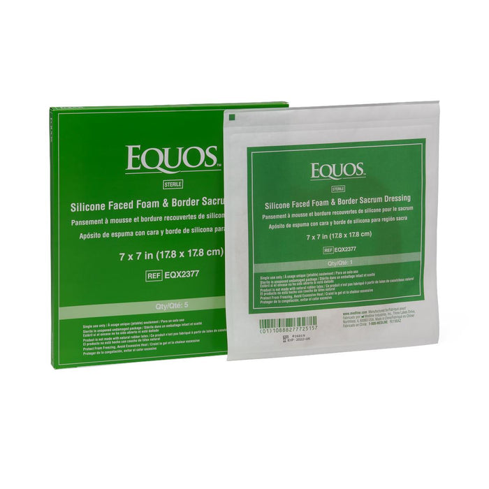 EQUOS 5-Layer Square Foam Dressings with Silicone Adhesive
