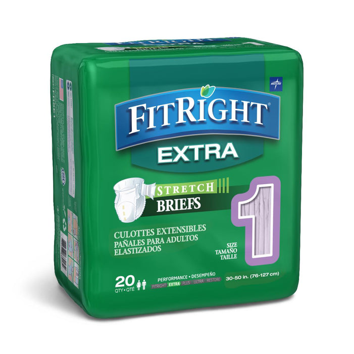 Medline FitRight Extra Stretch Briefs