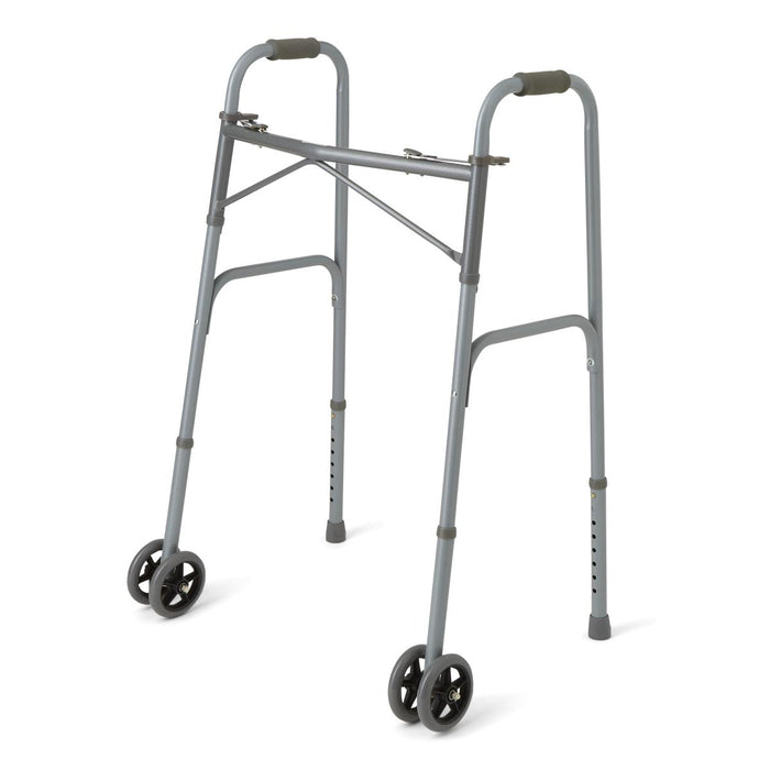 Medline Bariatric Folding Walkers with 5" Wheel