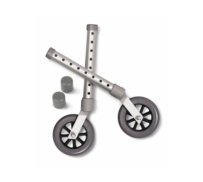 Medline Replacement Swivel Casters for Walkers, 5"