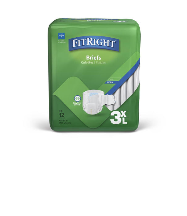 Medline FitRight Cloth Like Disposable Brief