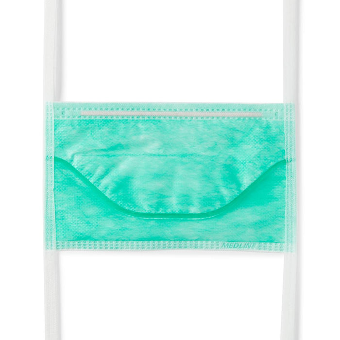 Duckbill-Style Green Surgical Face Mask with Ties