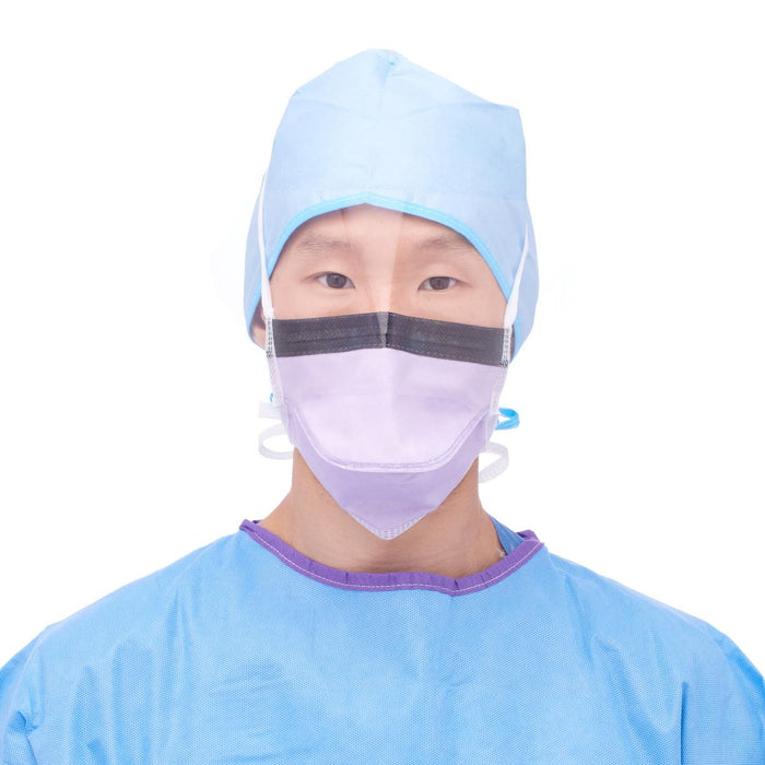 ASTM Level 2 Duckbill-Style Surgical Face Masks with Eye Shield