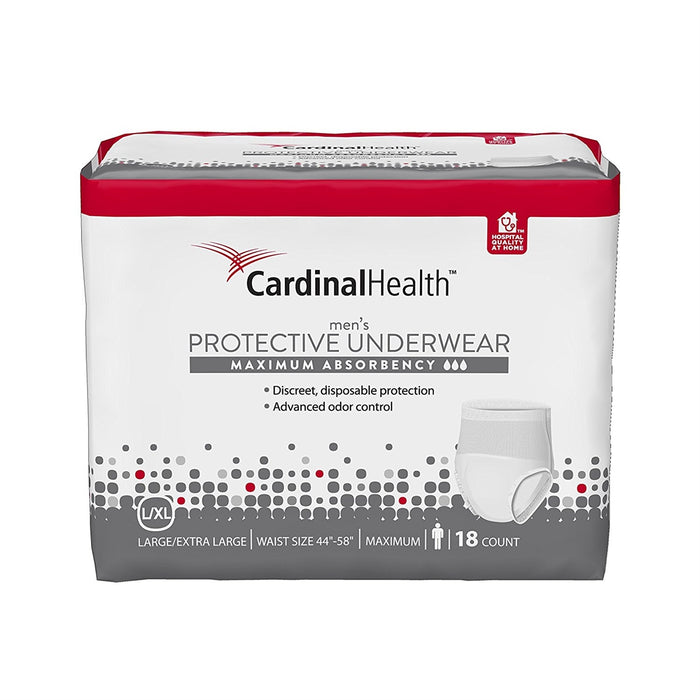 Cardinal Health Sure Care Super Men's Protective Underwear Maximum Absorbency