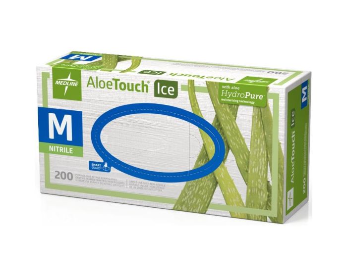 AloeTouch ICE Powder-Free Nitrile Exam Gloves